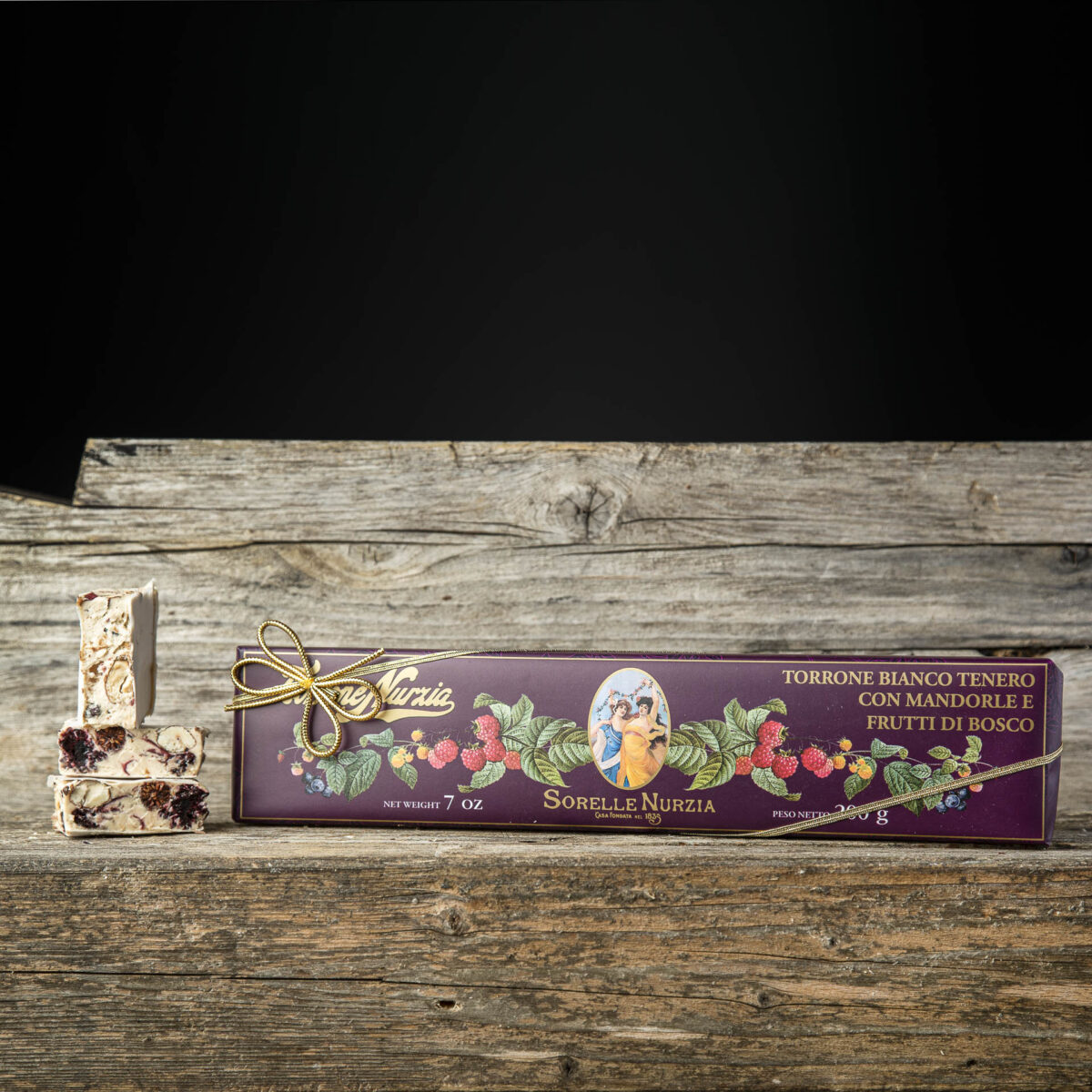 Sorelle Nurzia Torrone Bianco Tenero Con Frutti Di Bosco