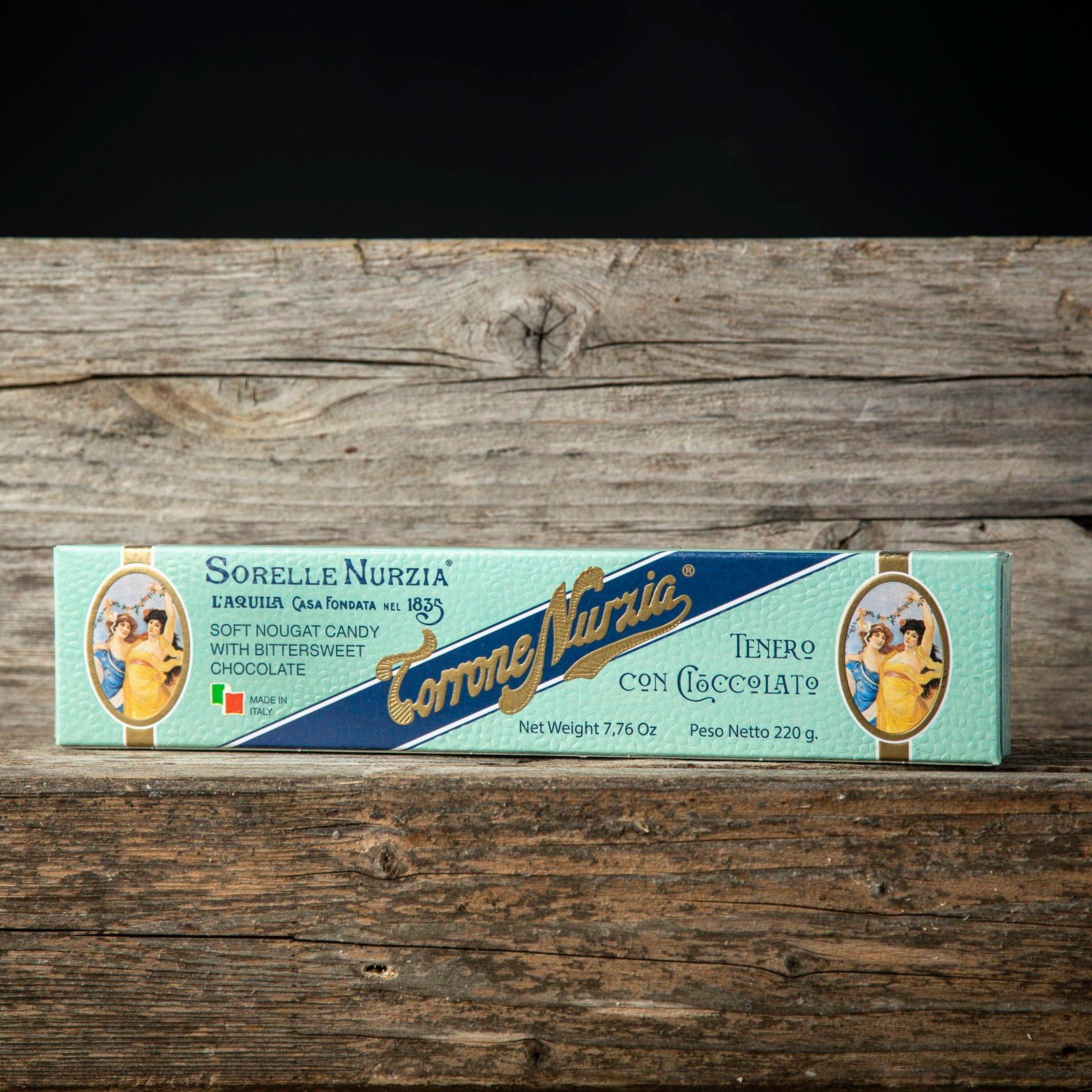 Torrone tenero al cioccolato fondente extra – Sorelle Nurzia