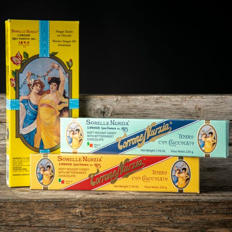 Torrone tenero al cioccolato fondente extra – Sorelle Nurzia