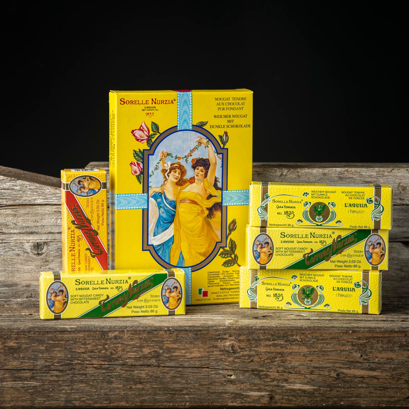 Torrone tenero al cioccolato fondente extra – Sorelle Nurzia
