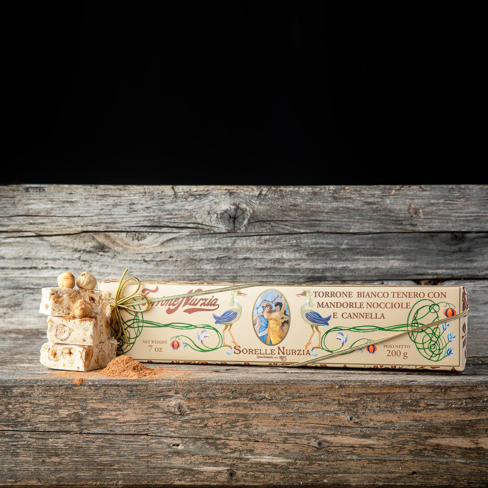 Torrone bianco tenero mandorle, nocciole e cannella – Sorelle Nurzia