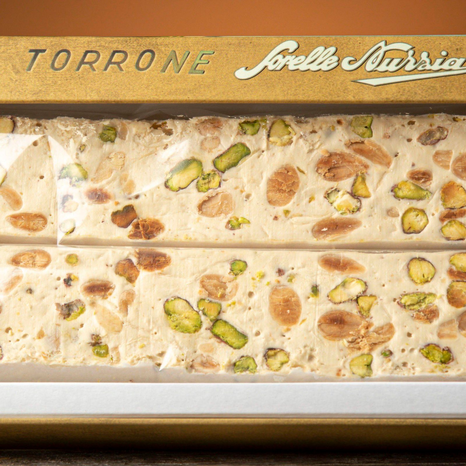 Torrone bianco tenero mandorle & pistacchi – Sorelle Nurzia