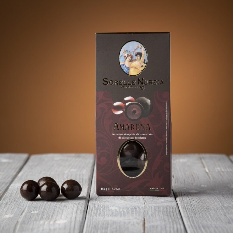 Amarena ricoperta di cioccolato fondente – Sorelle Nurzia