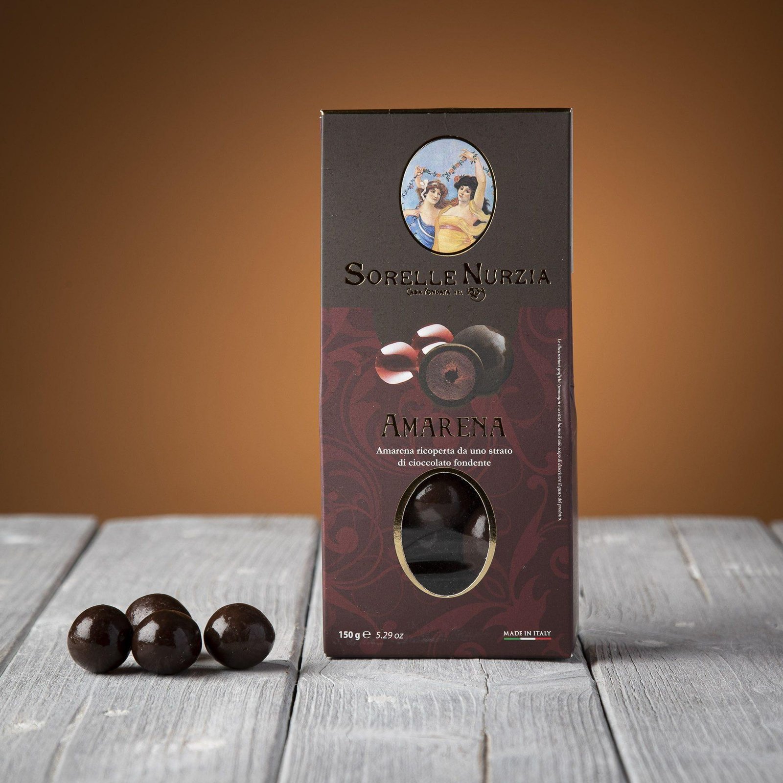 Amarena ricoperta di cioccolato fondente – Sorelle Nurzia
