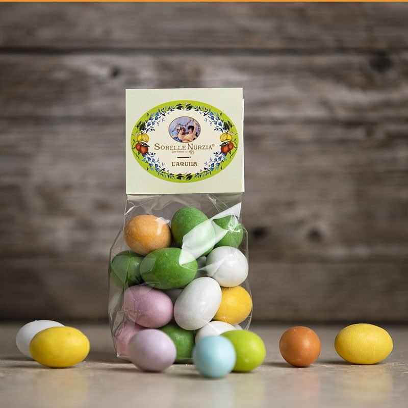 Ovetti confettati ripieni di cioccolato e gianduia – Sorelle Nurzia