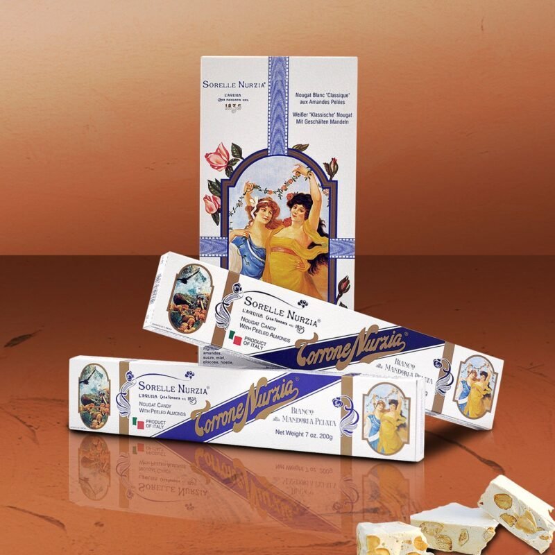 Torrone bianco classico alla mandorla pelata – Sorelle Nurzia