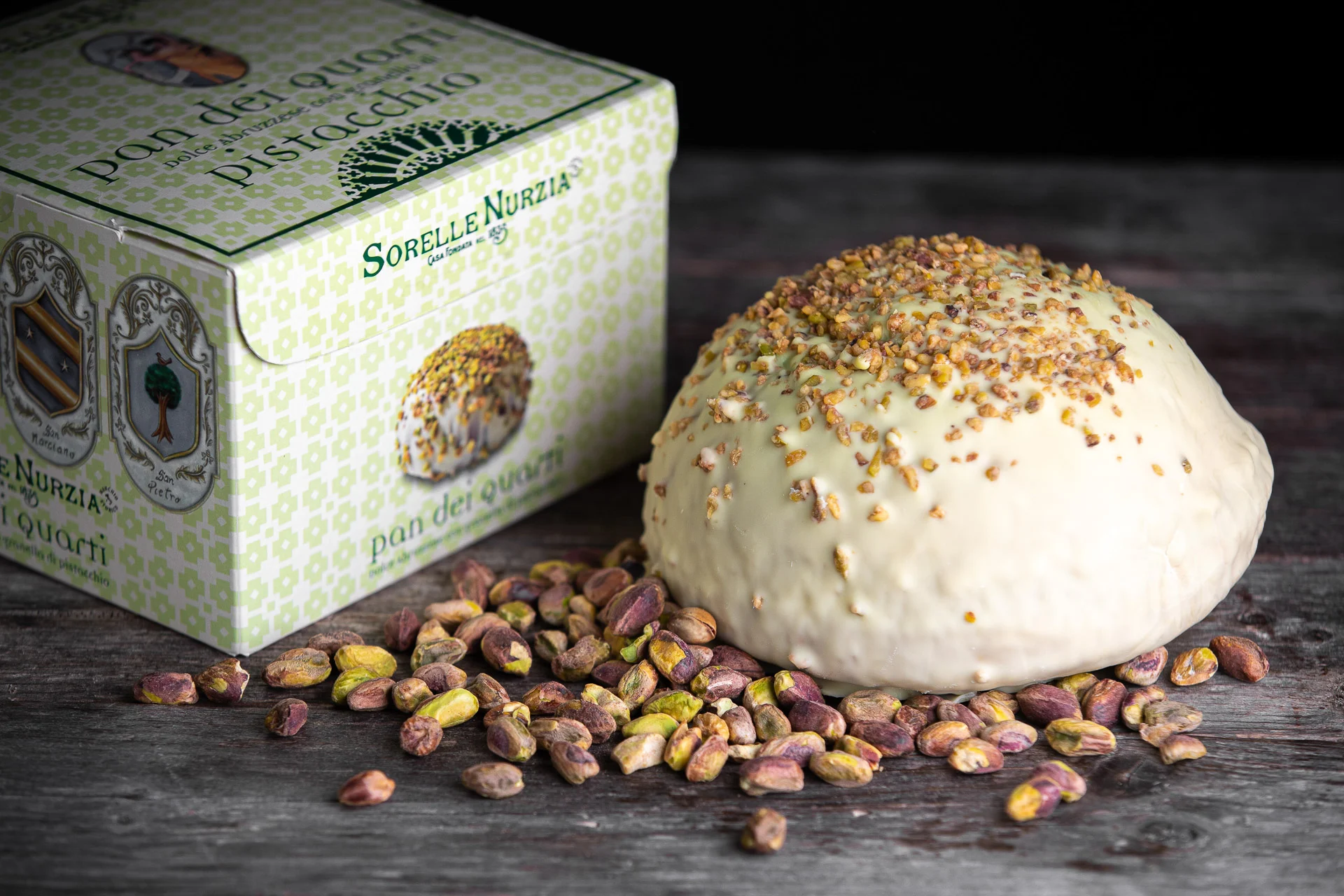 Pan dei Quarti al pistacchio – Scatola da 600g – Sorelle Nurzia